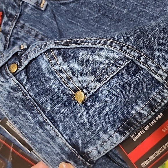 Mens PBR Wrangler jeans Slim Fit 32 X 34 - Picture 3 of 4